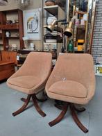 Set jaren 70 eetkamer stoelen, Huis en Inrichting, Stoelen, Ophalen, Gebruikt
