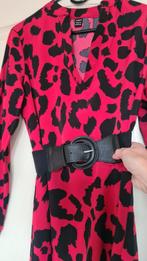 Shein Blousejurk panterprint maat S, Kleding | Dames, Jurken, Ophalen, Zo goed als nieuw, Maat 36 (S), Boven de knie