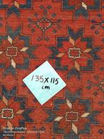 Handgemaakt tapijt 135x115 cm, Gebruikt, Ophalen of Verzenden, Katoen