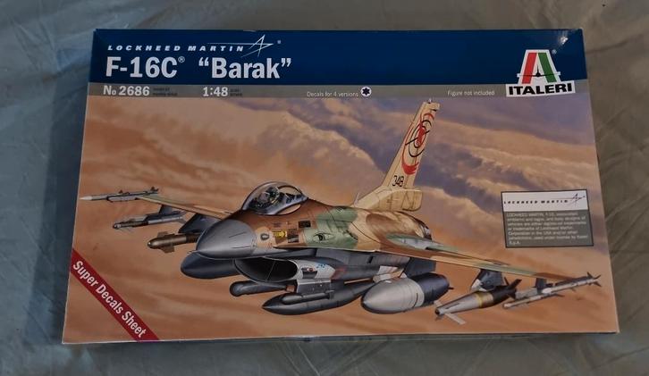 Kinetic 1/46 F-16 C   "Barak", Hobby en Vrije tijd, Modelbouw | Vliegtuigen en Helikopters, Nieuw, Vliegtuig, Groter dan 1:72