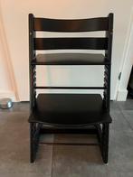 Stokke Tripp Trapp kinderstoel - Zwart, Kinderen en Baby's, Kinderstoelen, Ophalen, Gebruikt, Meegroeistoel, Aanschuifbaar