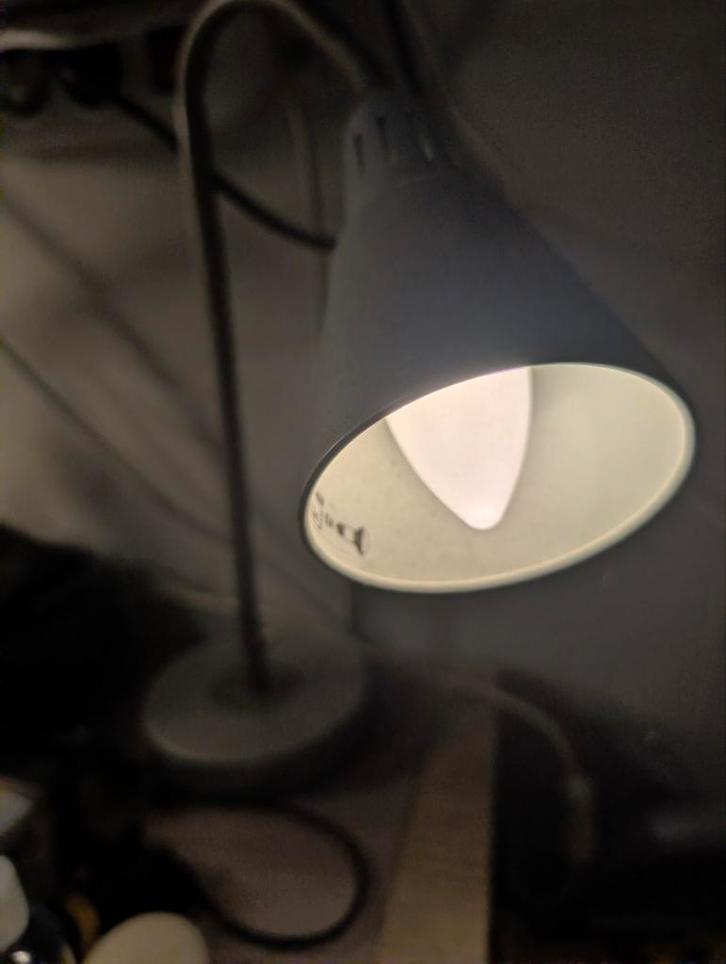 Ikea Kvart Lamp met E14 Smart Lamp, Huis en Inrichting, Lampen | Vloerlampen, Gebruikt, Minder dan 100 cm, Kunststof, Metaal, Verzenden