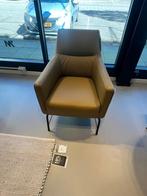 Montel fauteuil model fuseta havanna leer groene kleur, Huis en Inrichting, Stoelen, Modern, Leer, Zo goed als nieuw, Eén
