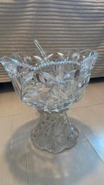 Kristallen Punch Bowl met Opscheplepel, Antiek en Kunst, Antiek | Glas en Kristal, Ophalen
