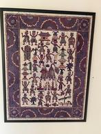 Originele batik in lijst, Antiek en Kunst, Ophalen of Verzenden