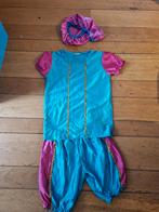 Pietenpak blauw met Roze maat 122-128, Diversen, Sinterklaas, Ophalen of Verzenden, Zo goed als nieuw