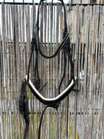 Dyon hoofdstel rondgenaaid met wit/lak neusriem, Dieren en Toebehoren, Paarden en Pony's | Hoofdstellen en Tuigage, Ophalen of Verzenden