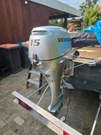 Honda 15pk, ZGAN, max 40 draaiuren,  bj 2021 met bediening, Watersport en Boten, Buiten- en Binnenboordmotoren, Ophalen, 10 tot 30 pk