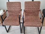 2 eetkamerstoelen, Ophalen, Twee, Bruin, Zo goed als nieuw