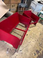 Ouderwetse houten bank+fauteuil, 1025xe, 75 tot 100 cm, Ophalen of Verzenden, Zo goed als nieuw