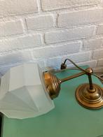 Mooie Wandlamp art deco style matglas en messing, Ophalen of Verzenden, Zo goed als nieuw, Glas, Art deco