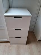 Ikea Nordli ladekast wit, Ophalen, 50 tot 100 cm, Zo goed als nieuw, 3 of 4 laden