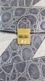 Vintage handtas of aktetasje dames, krokodillenleer. 7A7, Tweedehands verkoop, Tweedehands verkoop, Gebruikt, Ophalen of Verzenden
