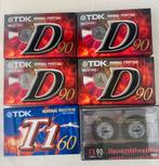 5 Nieuwe TDK Cassettebandjes, 2 t/m 25 bandjes, Overige genres, Ophalen of Verzenden, Nieuw in verpakking