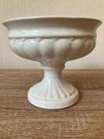 Delfts Witte Bloempot op voet  , Overige materialen, Gebruikt, Rond, Binnen