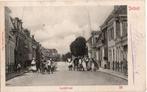 Delfzijl, Landstraat met veel mensen. 3766, Verzamelen, Ansichtkaarten | Nederland, Verzenden, Voor 1920, Gelopen, Noord-Brabant