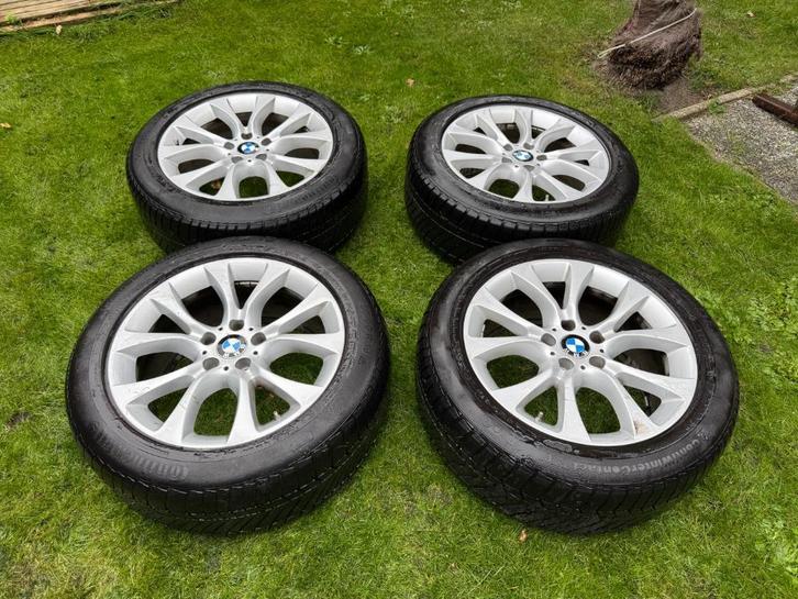 Originele BMW X5 velgen 19 inch + Continental winterbanden, Auto-onderdelen, Banden en Velgen, Banden en Velgen, Winterbanden