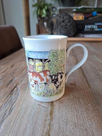 Vintage mok boerderijleven JW Bradley/ Ashdale beschikbaar voor biedingen