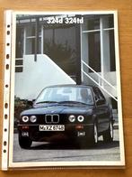 Fld.047 / BMW E30 324d - 324td Folder (1988), BMW, Ophalen of Verzenden, Zo goed als nieuw
