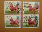 2001 Decemberzegels NVPH 2033 – 2x – Sleetje rijden, Postzegels en Munten, Ophalen of Verzenden, Na 1940, Gestempeld