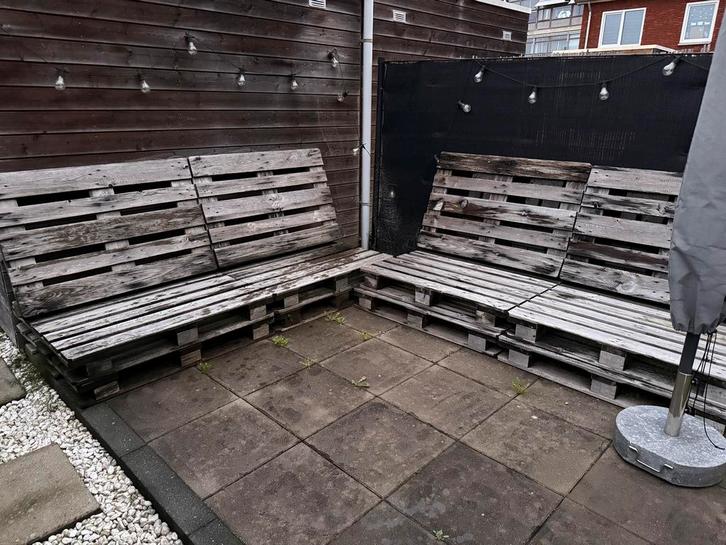 Pallet loungeset (12) – GRATIS, Doe-het-zelf en Verbouw, Steigers, Gebruikt, Overige typen, Minder dan 2 meter, Ophalen