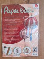 Compleet pakket papieren kerstballen, Diversen, Kerst, Ophalen of Verzenden