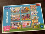 Peppa Pig 10 in 1 Puzzel Mega Pack, Ophalen of Verzenden, Meer dan 50 stukjes, Gebruikt, 4 tot 6 jaar