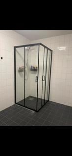 Moderne douchecabine met zwarte omlijsting, Huis en Inrichting, Ophalen of Verzenden, Zo goed als nieuw, Met douche