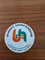 5179 Vintage Drukkerij Ballast & Hilbrink Reclame Sticker, Ophalen of Verzenden, Gebruikt
