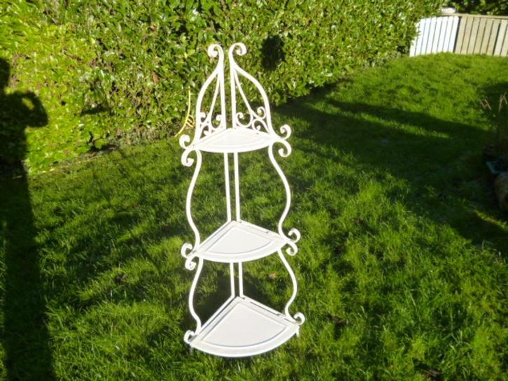 wit metalen rekje 125 x 35 x 35 cm inklapbaar, Huis en Inrichting, Woonaccessoires | Overige, Nieuw, Ophalen of Verzenden