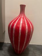 vazen, Ophalen of Verzenden, Minder dan 50 cm, Rood, Glas