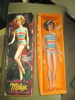 Vintage barbie American Girl Midge in doos mattel japan 1964, Verzamelen, Verzenden, Zo goed als nieuw, Pop