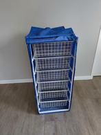 Draadmandkast met blauwe hoes, Huis en Inrichting, Ophalen, 25 tot 50 cm, 50 tot 100 cm, Minder dan 100 cm
