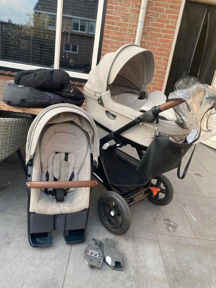 Stokke Trailz incl. accessoires, Kinderen en Baby's, Kinderwagens en Combinaties, Gebruikt, Kinderwagen, Overige merken, Luchtbanden