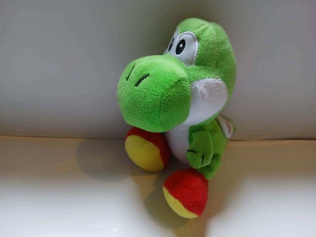 Yoshi plush mario, Ophalen of Verzenden, Overige figuren, Zo goed als nieuw, Knuffel