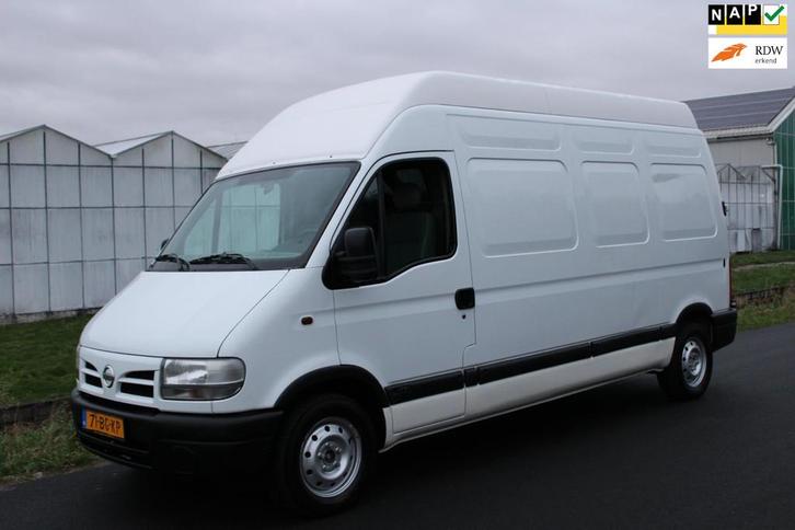Nissan Interstar 90.35-407H 2.2CDi Lang Hoog, Auto's, Bestelauto's, Bedrijf, Te koop, Centrale vergrendeling, Radio, Schuifdeur