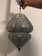 2X Oosterse/ MAROKKAANSE hanglamp zilverkleurig, Huis en Inrichting, Lampen | Hanglampen, 50 tot 75 cm, Ophalen of Verzenden, Zo goed als nieuw