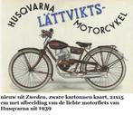 klassieke HUSQVARNMA motorfiets op  posterkaart 21x15 cm, Verzenden, Nieuw, Motoren