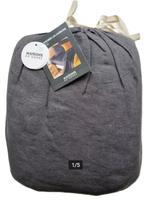 100% linnen hoeslaken 160x200 Carbone, Hoeslaken of Sloop, Ophalen of Verzenden, Grijs, Nieuw