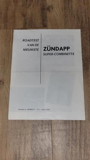 Zundapp roadtest Supercombinette 517 uit 1967 beschikbaar voor biedingen