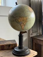 Oude Franse Globe op Houten Voet, Ophalen of Verzenden
