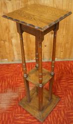 Antiek Bijzettafeltje plantentafel Jugendstil bloemtafeltje, Huis en Inrichting, Ophalen, Minder dan 55 cm, Vierkant, Zo goed als nieuw