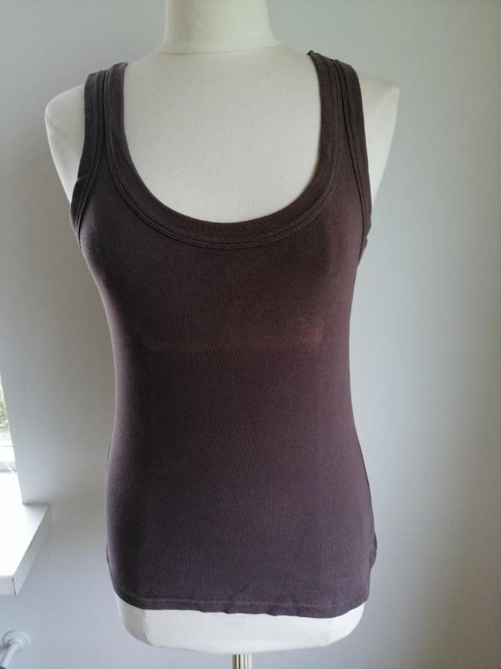 SUTHERLAND top bruin maat M, Kleding | Dames, Tops, Zo goed als nieuw, Maat 38/40 (M), Bruin, Zonder mouw, Ophalen of Verzenden