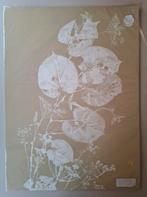 Beige poster met bladeren, nieuw! 65x45cm, Ophalen, Rechthoekig Staand, Nieuw, A1 t/m A3