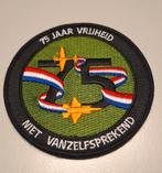 Patch 75 jaar vrijheid, Ophalen of Verzenden, Patch, Badge of Embleem