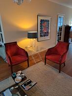 Art Deco stijl Mahonie Fauteuils - Zeer Goede Staat, Huis en Inrichting, Fauteuils, Ophalen, Stof, 50 tot 75 cm