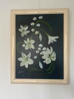 Zelf gemaakt schilderij bloemen in dure lijst, Ophalen
