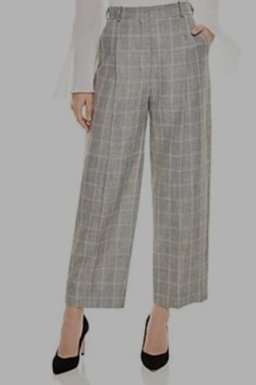 Sandro Paris Pantalon Ruitmotief Maat 34 XS Nieuw!, Kleding | Dames, Broeken en Pantalons, Nieuw, Maat 34 (XS) of kleiner, Grijs