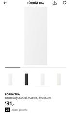 Forbattra 36x106 bedekkingspaneel mat wit nieuw, Ophalen, Wit, Nieuw, 50 tot 100 cm