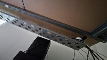 IKEA Galant Hoekbureau Zwart Hout met Kabelrek - afbeelding 3